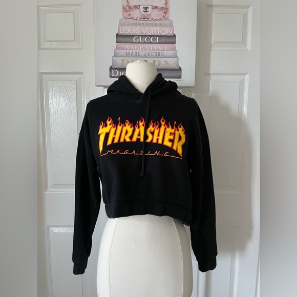 Cropped thrasher hoodie - Picture 3 of 8